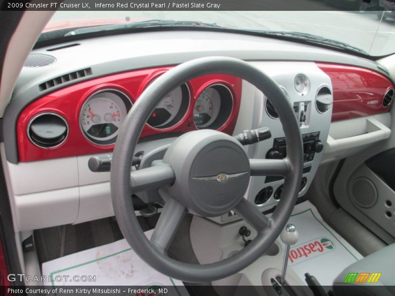 Inferno Red Crystal Pearl / Pastel Slate Gray 2009 Chrysler PT Cruiser LX