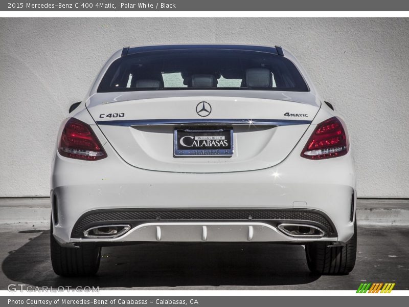 Polar White / Black 2015 Mercedes-Benz C 400 4Matic