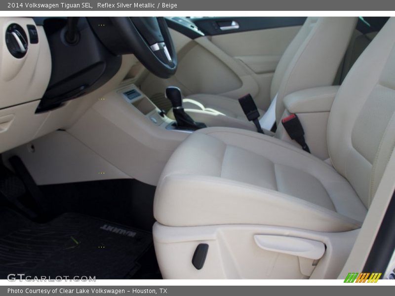 Reflex Silver Metallic / Beige 2014 Volkswagen Tiguan SEL
