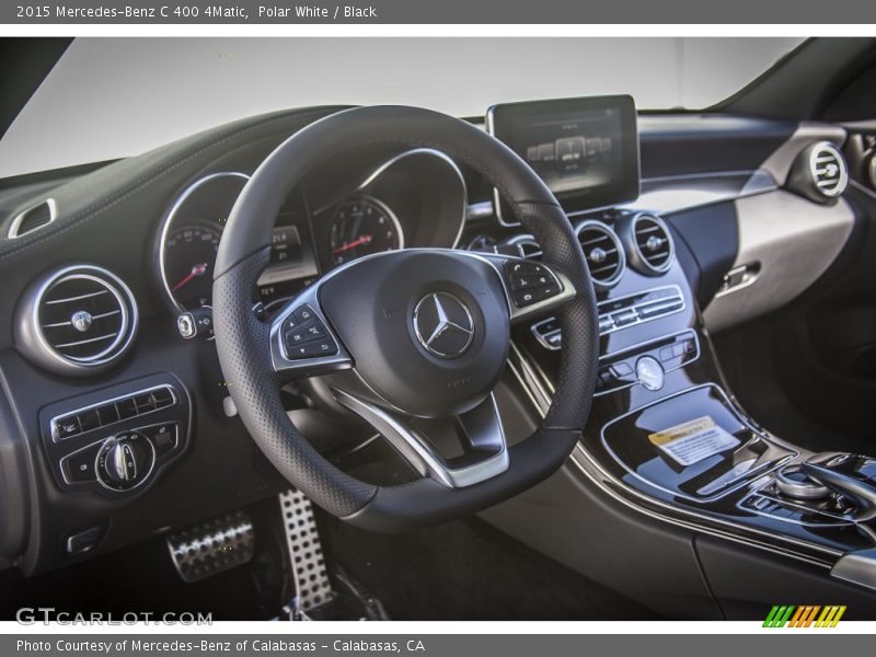 Polar White / Black 2015 Mercedes-Benz C 400 4Matic