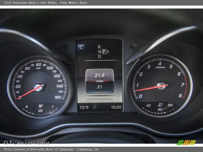Polar White / Black 2015 Mercedes-Benz C 400 4Matic