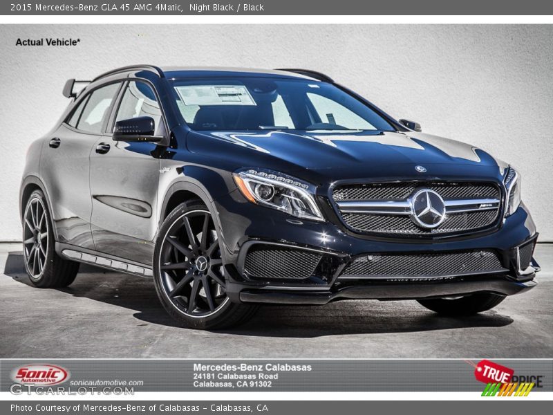 Night Black / Black 2015 Mercedes-Benz GLA 45 AMG 4Matic