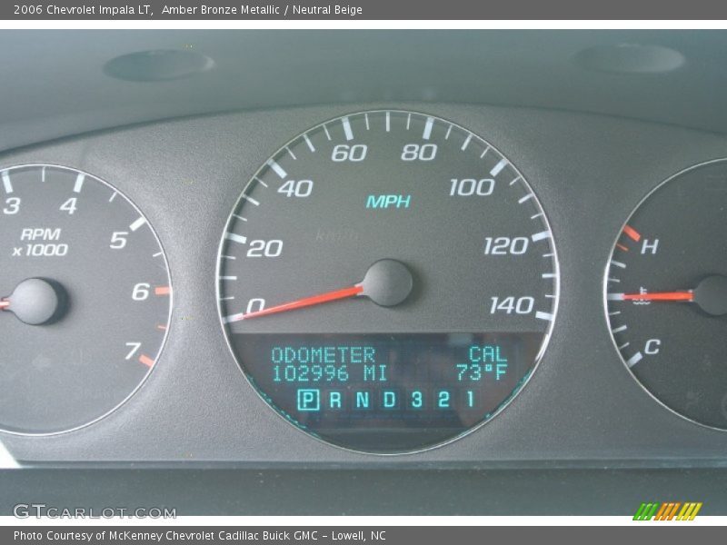 Amber Bronze Metallic / Neutral Beige 2006 Chevrolet Impala LT