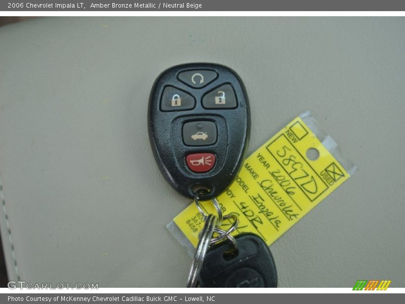 Amber Bronze Metallic / Neutral Beige 2006 Chevrolet Impala LT