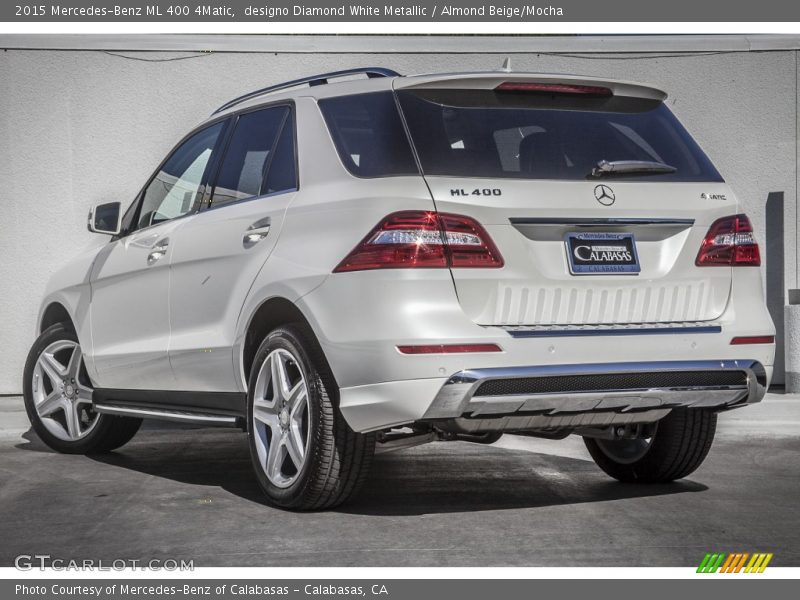 designo Diamond White Metallic / Almond Beige/Mocha 2015 Mercedes-Benz ML 400 4Matic