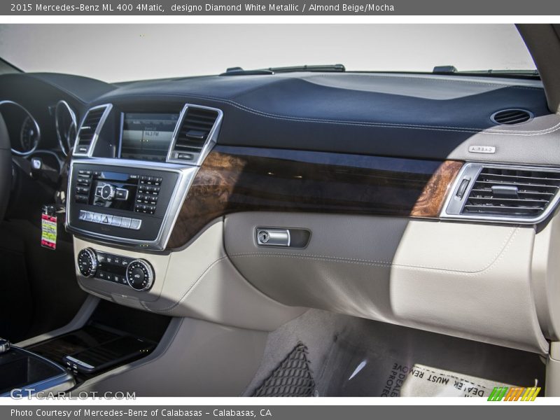 designo Diamond White Metallic / Almond Beige/Mocha 2015 Mercedes-Benz ML 400 4Matic