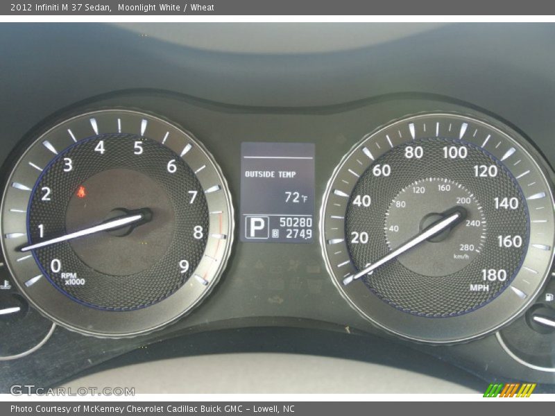 Moonlight White / Wheat 2012 Infiniti M 37 Sedan