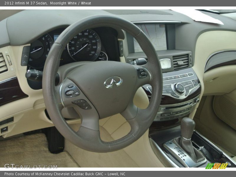 Moonlight White / Wheat 2012 Infiniti M 37 Sedan