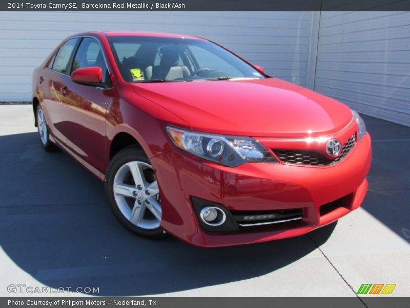 Barcelona Red Metallic / Black/Ash 2014 Toyota Camry SE