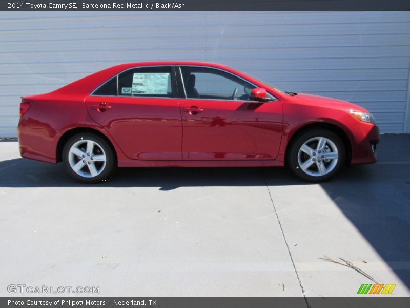 Barcelona Red Metallic / Black/Ash 2014 Toyota Camry SE
