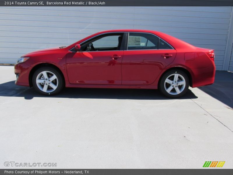 Barcelona Red Metallic / Black/Ash 2014 Toyota Camry SE