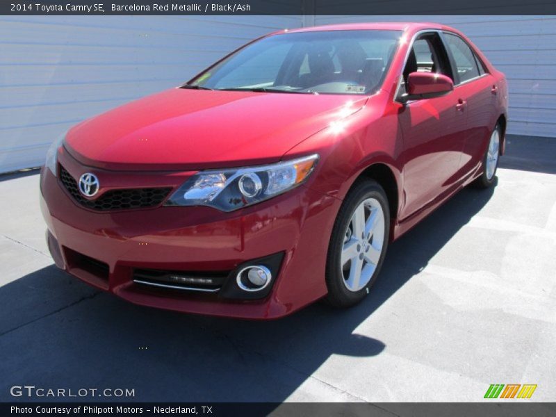 Barcelona Red Metallic / Black/Ash 2014 Toyota Camry SE