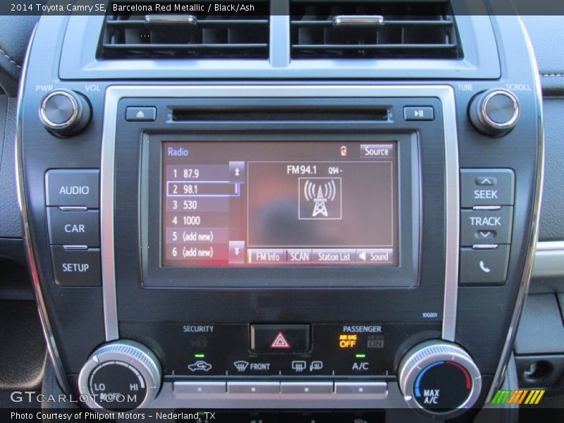 Barcelona Red Metallic / Black/Ash 2014 Toyota Camry SE