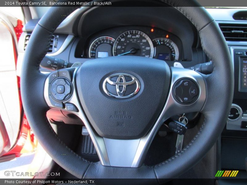 Barcelona Red Metallic / Black/Ash 2014 Toyota Camry SE