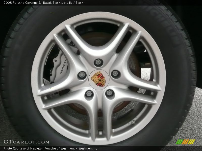 2008 Porsche Cayenne S, Basalt Black Metallic / Black Interior, Wheel - 2008 Porsche Cayenne S