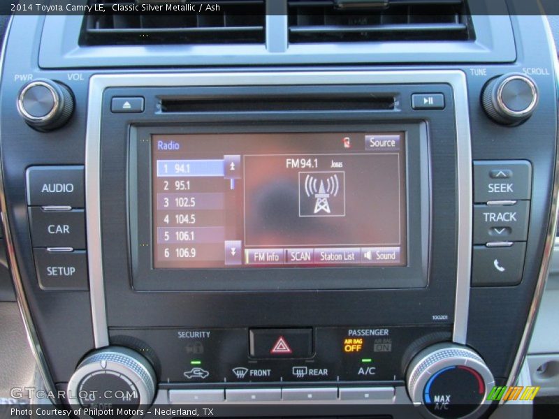 Classic Silver Metallic / Ash 2014 Toyota Camry LE