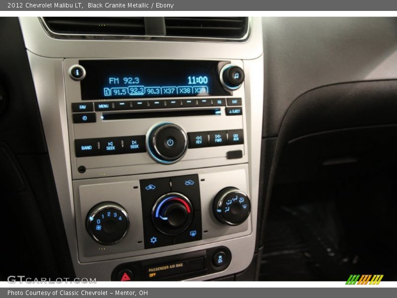 Black Granite Metallic / Ebony 2012 Chevrolet Malibu LT