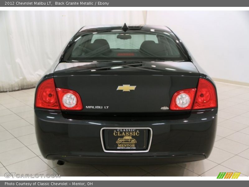 Black Granite Metallic / Ebony 2012 Chevrolet Malibu LT