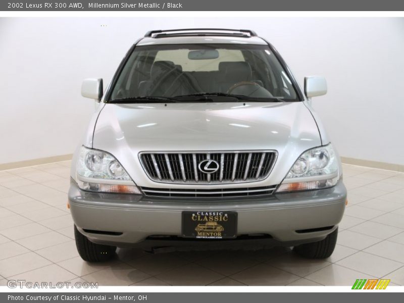 Millennium Silver Metallic / Black 2002 Lexus RX 300 AWD