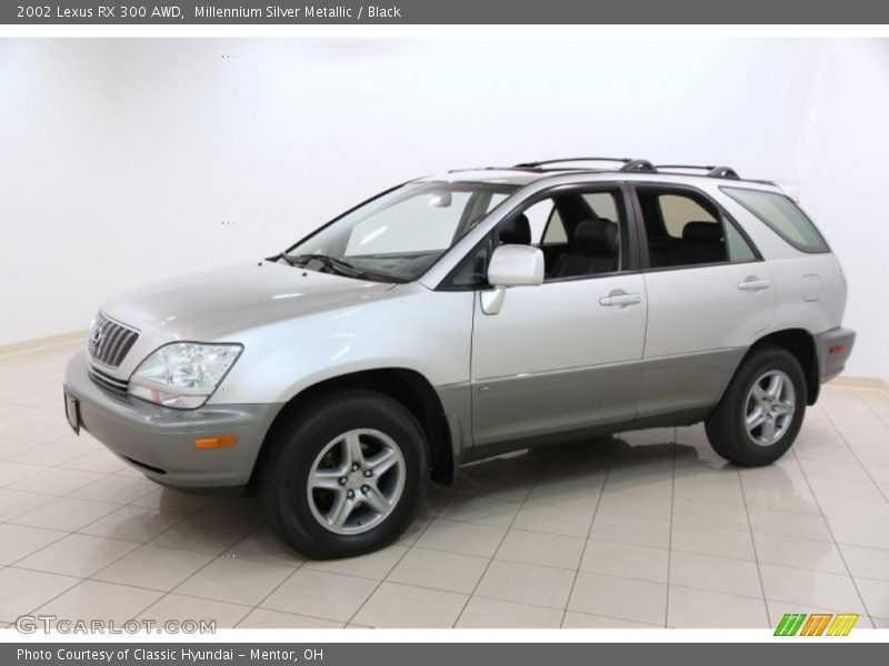 Millennium Silver Metallic / Black 2002 Lexus RX 300 AWD
