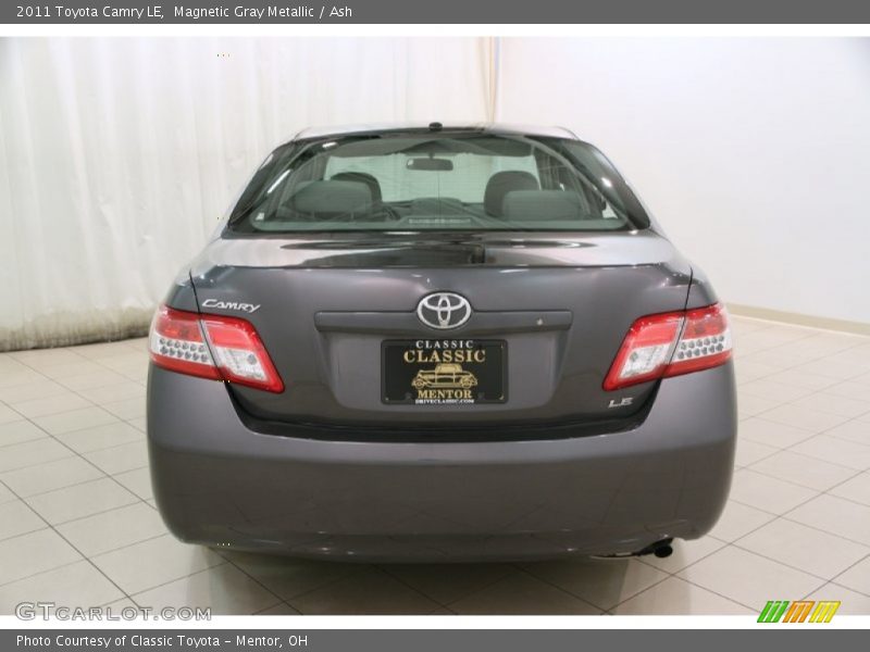 Magnetic Gray Metallic / Ash 2011 Toyota Camry LE