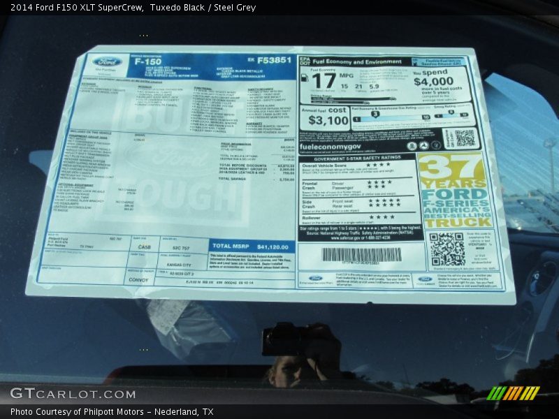 Tuxedo Black / Steel Grey 2014 Ford F150 XLT SuperCrew