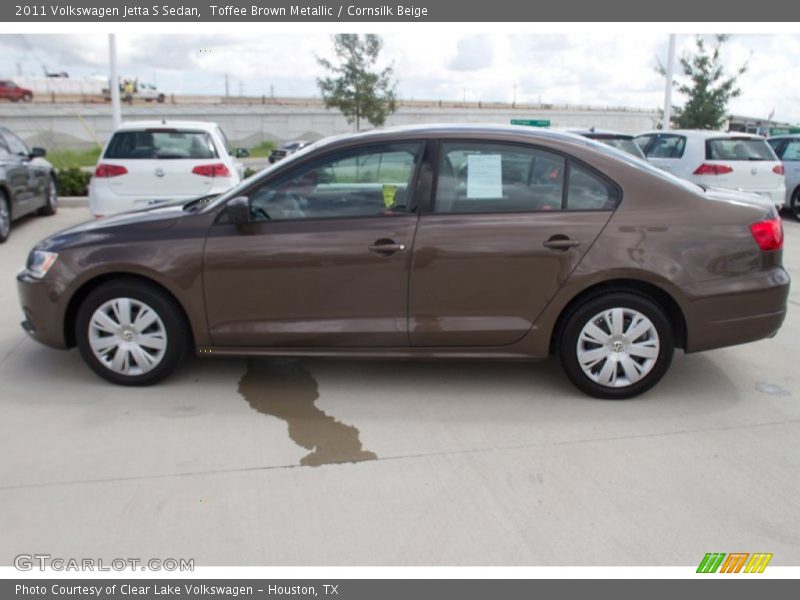 Toffee Brown Metallic / Cornsilk Beige 2011 Volkswagen Jetta S Sedan