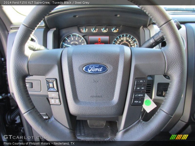 Tuxedo Black / Steel Grey 2014 Ford F150 XLT SuperCrew