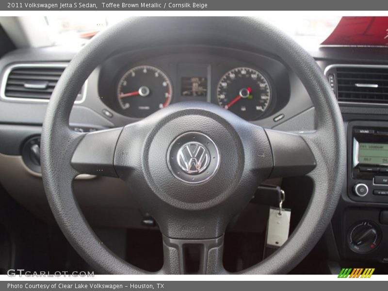 Toffee Brown Metallic / Cornsilk Beige 2011 Volkswagen Jetta S Sedan