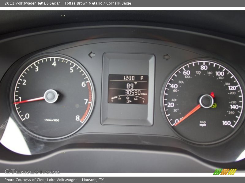 Toffee Brown Metallic / Cornsilk Beige 2011 Volkswagen Jetta S Sedan