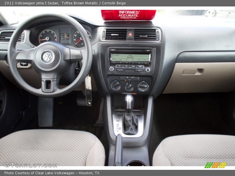 Toffee Brown Metallic / Cornsilk Beige 2011 Volkswagen Jetta S Sedan