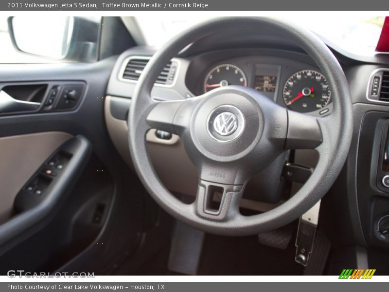 Toffee Brown Metallic / Cornsilk Beige 2011 Volkswagen Jetta S Sedan
