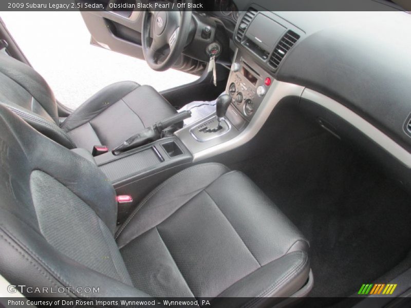 Obsidian Black Pearl / Off Black 2009 Subaru Legacy 2.5i Sedan