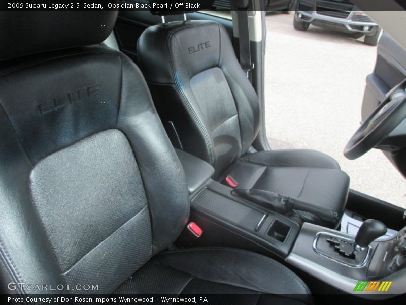 Obsidian Black Pearl / Off Black 2009 Subaru Legacy 2.5i Sedan