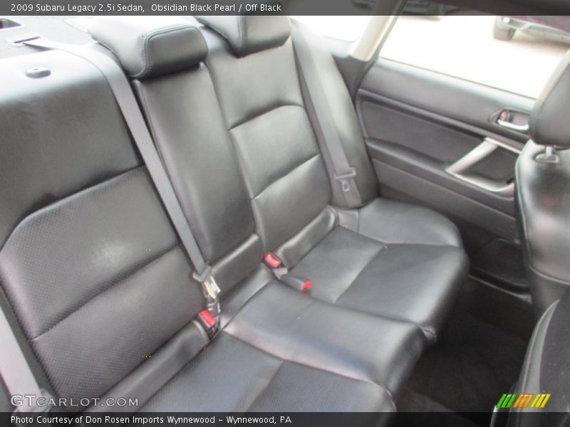 Obsidian Black Pearl / Off Black 2009 Subaru Legacy 2.5i Sedan