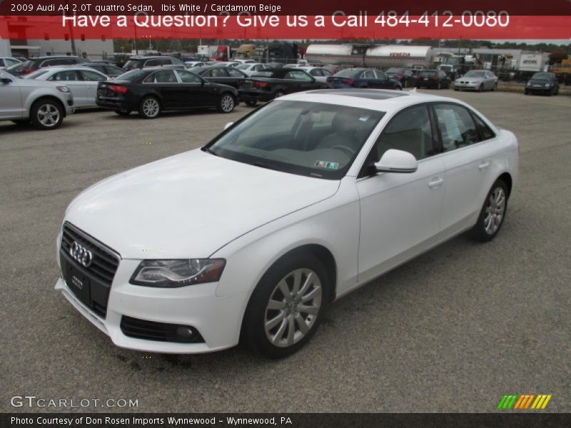 Ibis White / Cardamom Beige 2009 Audi A4 2.0T quattro Sedan