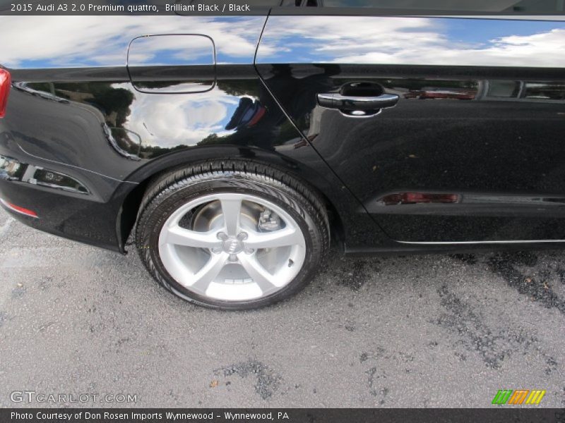 Brilliant Black / Black 2015 Audi A3 2.0 Premium quattro