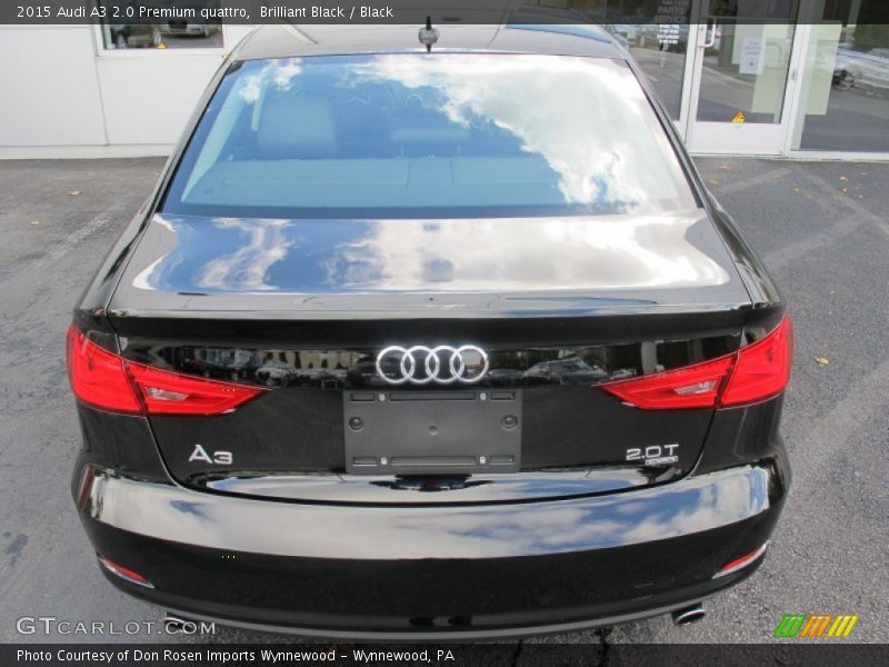 Brilliant Black / Black 2015 Audi A3 2.0 Premium quattro