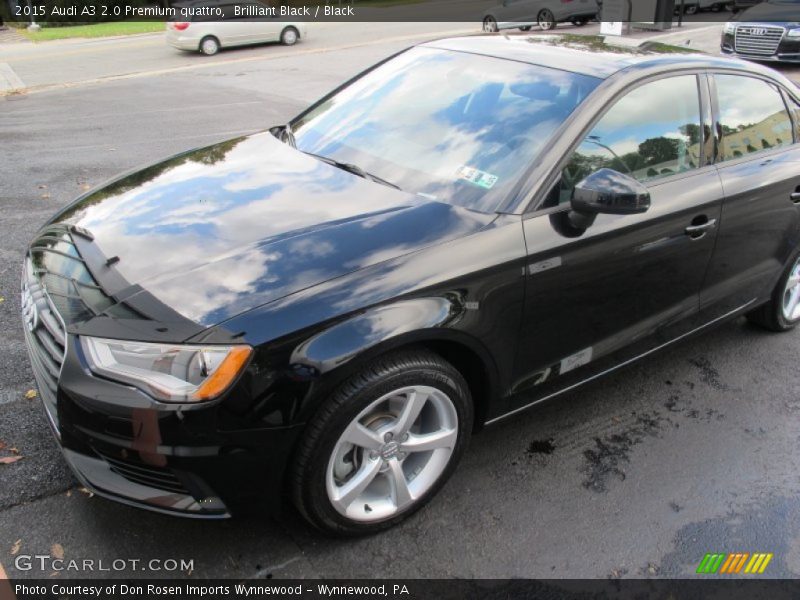 Brilliant Black / Black 2015 Audi A3 2.0 Premium quattro