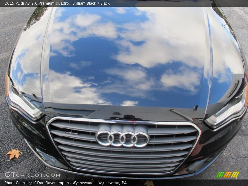Brilliant Black / Black 2015 Audi A3 2.0 Premium quattro