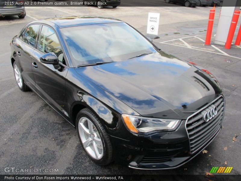 Brilliant Black / Black 2015 Audi A3 2.0 Premium quattro