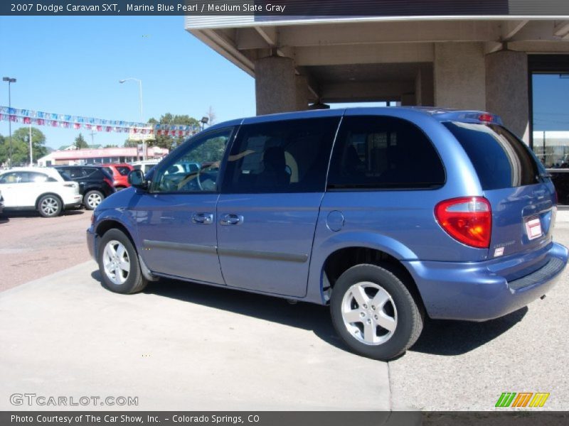 Marine Blue Pearl / Medium Slate Gray 2007 Dodge Caravan SXT