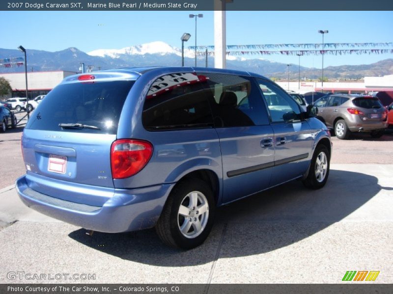 Marine Blue Pearl / Medium Slate Gray 2007 Dodge Caravan SXT
