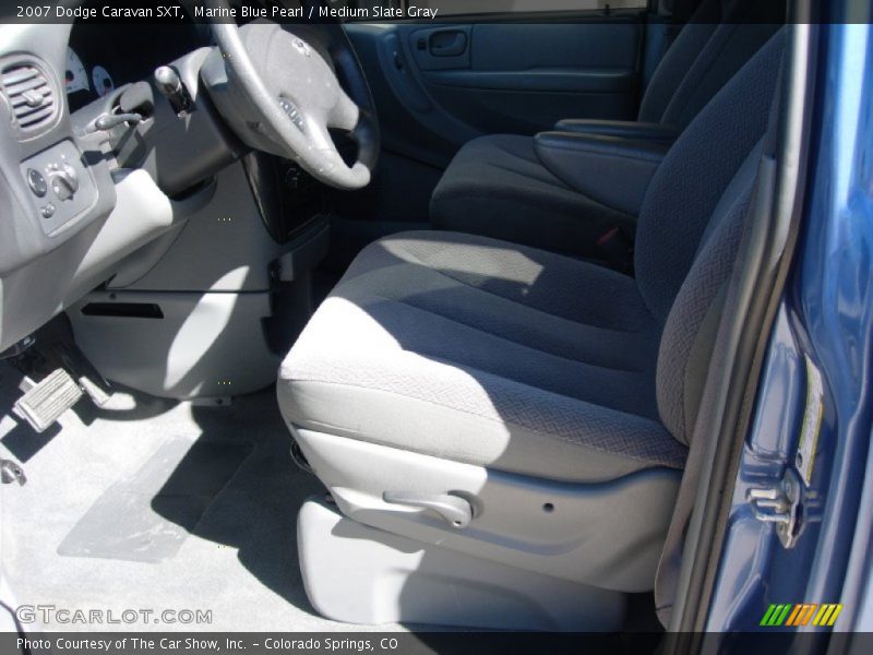 Marine Blue Pearl / Medium Slate Gray 2007 Dodge Caravan SXT