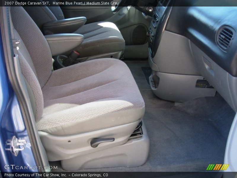 Marine Blue Pearl / Medium Slate Gray 2007 Dodge Caravan SXT