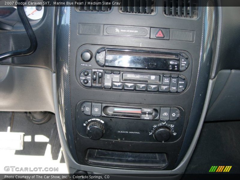 Marine Blue Pearl / Medium Slate Gray 2007 Dodge Caravan SXT