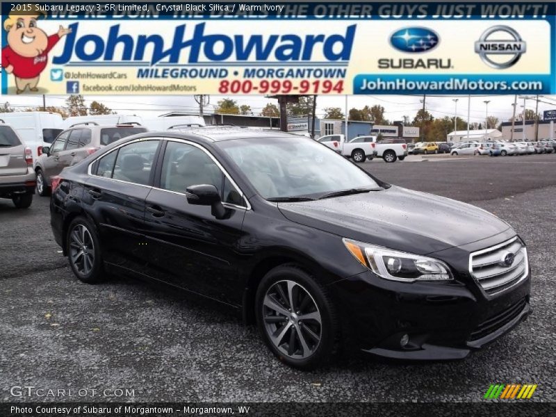 Crystal Black Silica / Warm Ivory 2015 Subaru Legacy 3.6R Limited