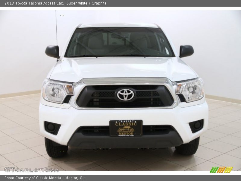 Super White / Graphite 2013 Toyota Tacoma Access Cab