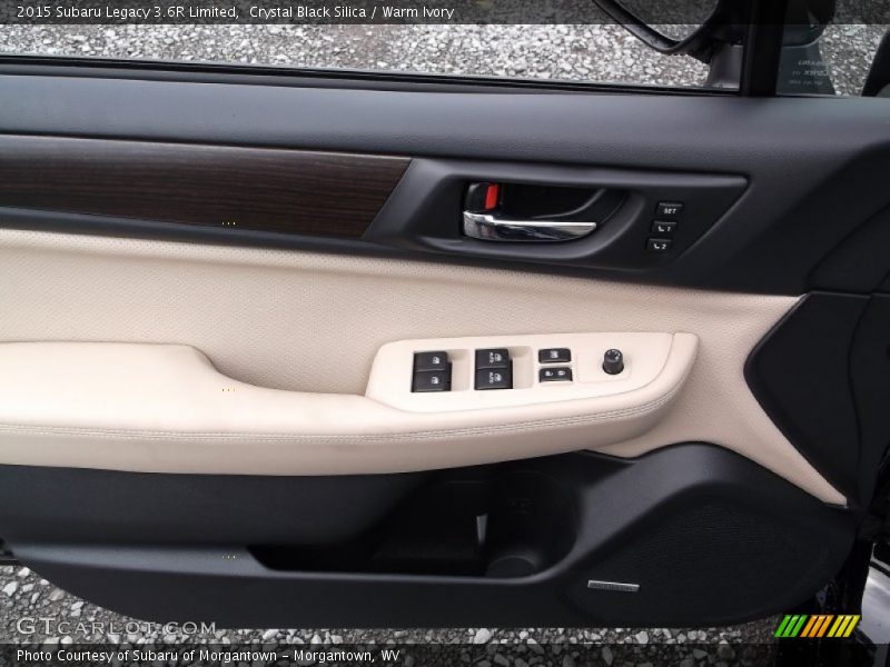 Crystal Black Silica / Warm Ivory 2015 Subaru Legacy 3.6R Limited