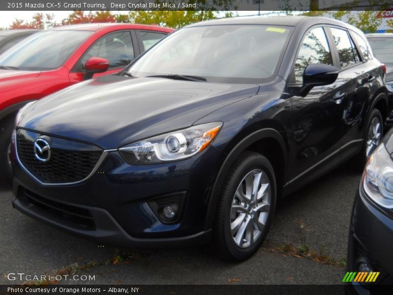 Deep Crystal Blue Mica / Sand 2015 Mazda CX-5 Grand Touring